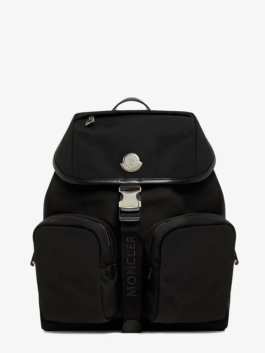 Moncler Nylon backpack with leather inserts