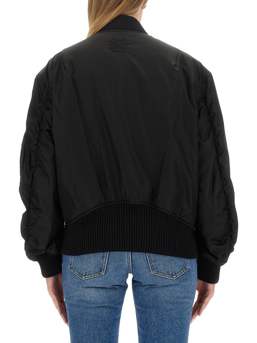 Off-white NYLON BOMBER JACKET