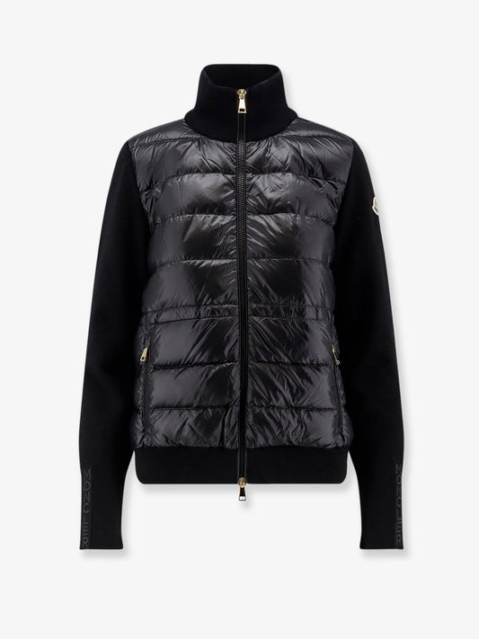 Moncler Nylon down jacket with virgin wool inserts