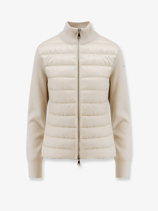 Moncler Nylon down jacket with virgin wool inserts