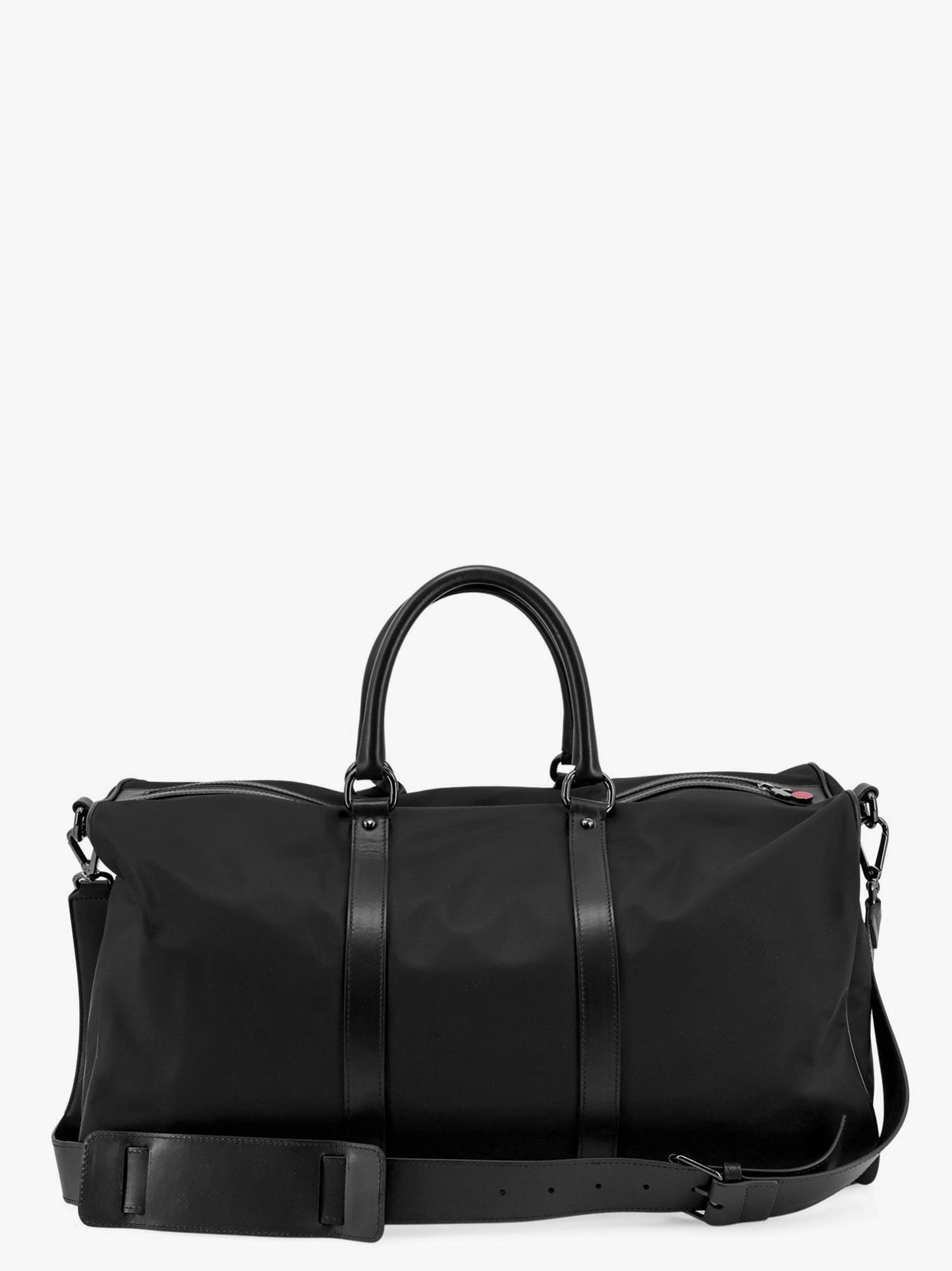 KITON CIRO PAONE Nylon duffle bag with leather inserts