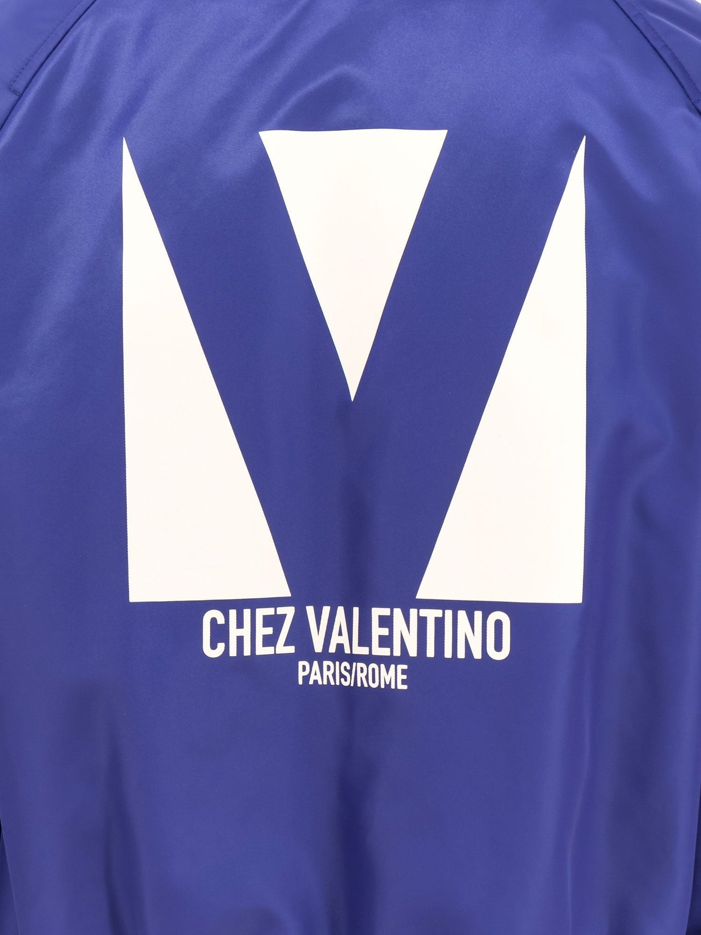 Valentino Nylon jacket with frontal and back chez valentino print