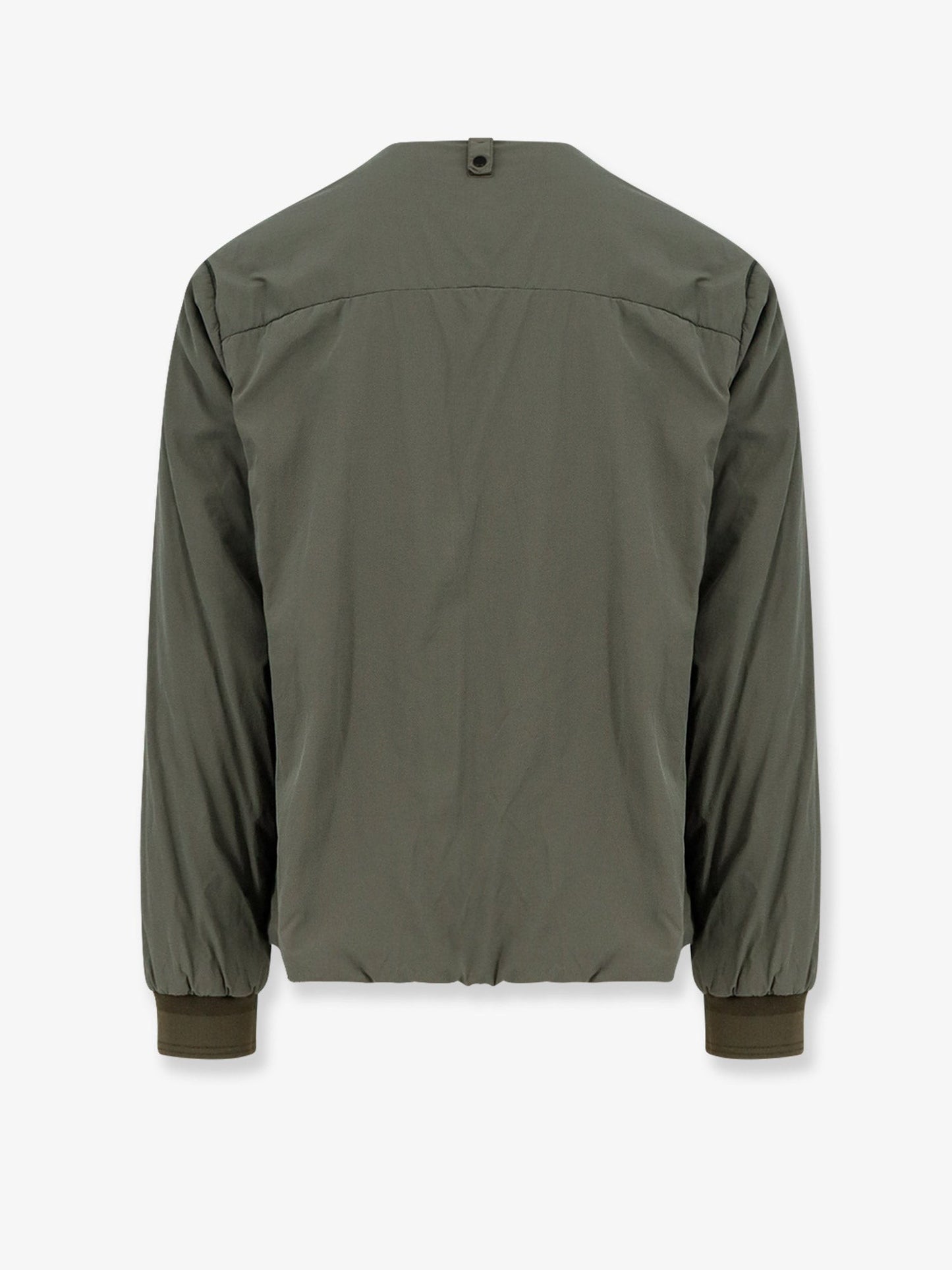MASSIMO OSTI Nylon jacket with metal logo patch on the front