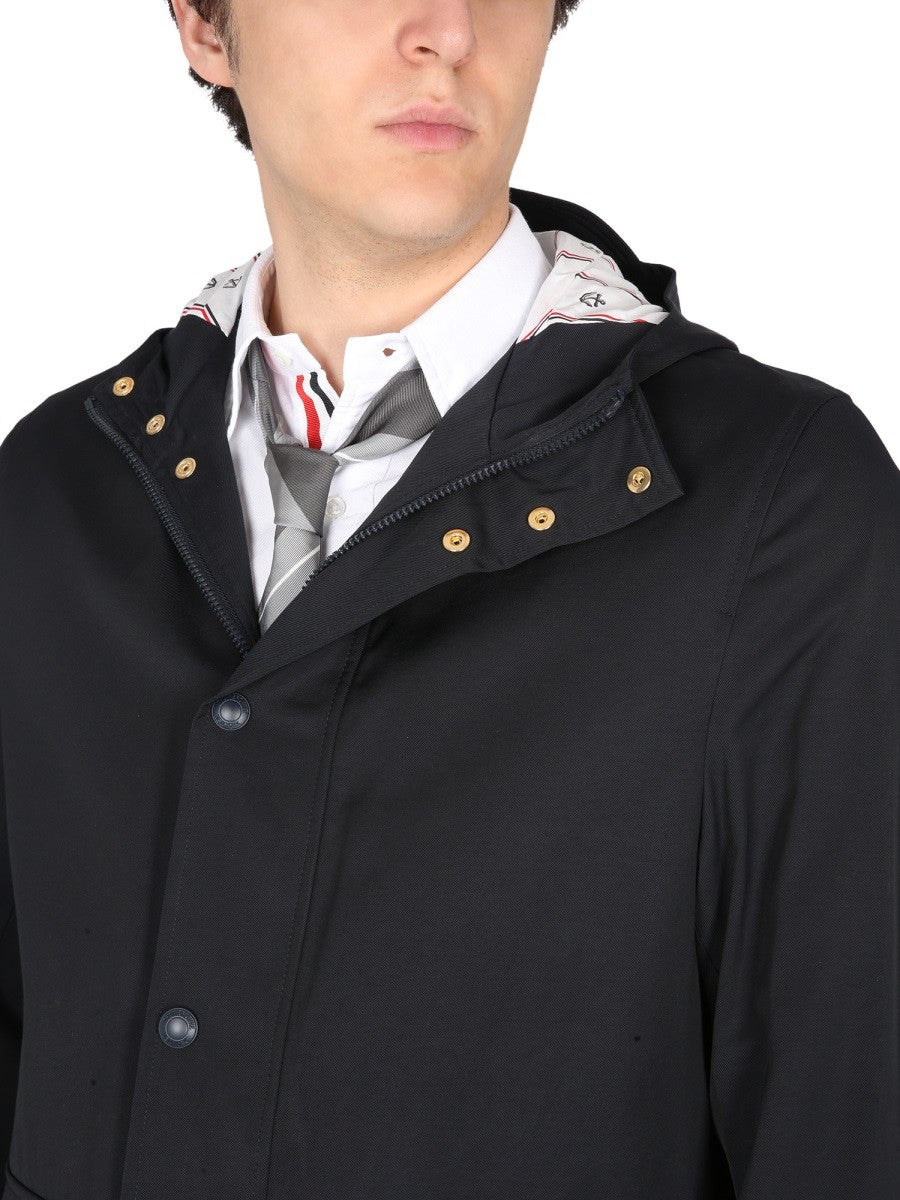 THOM BROWNE NYLON PARKA.