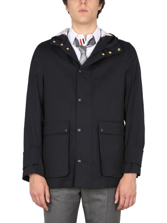 THOM BROWNE NYLON PARKA.