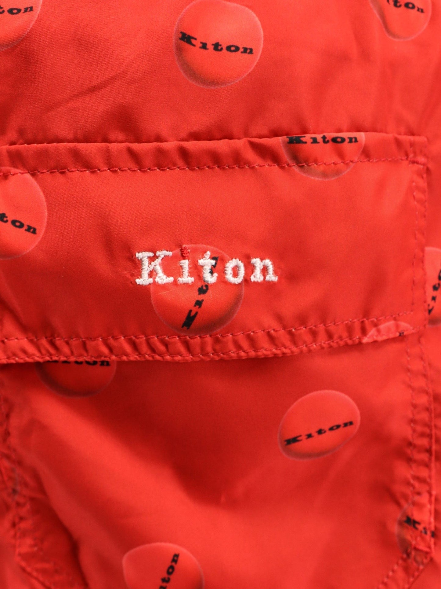 KITON CIRO PAONE Nylon swim trunk with all-over print