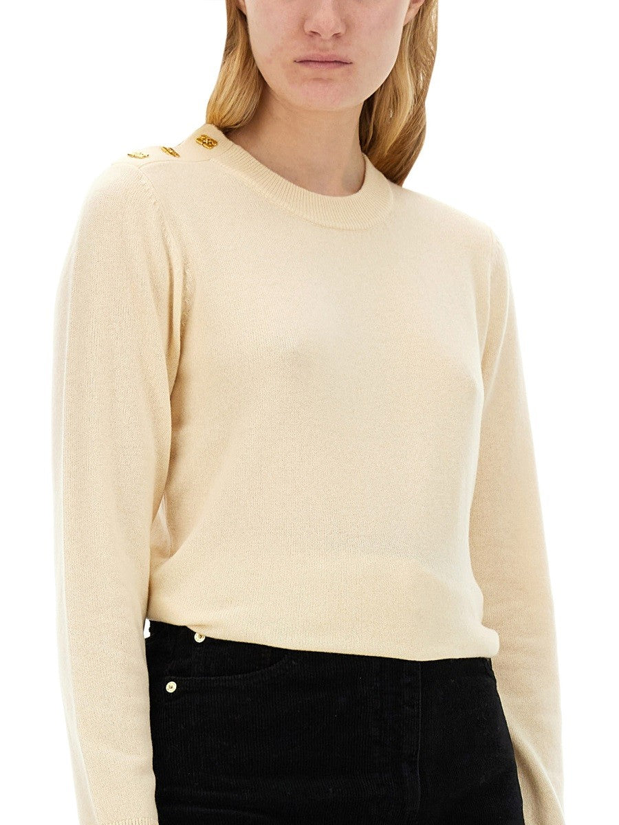 GANNI O-NECK SHIRT