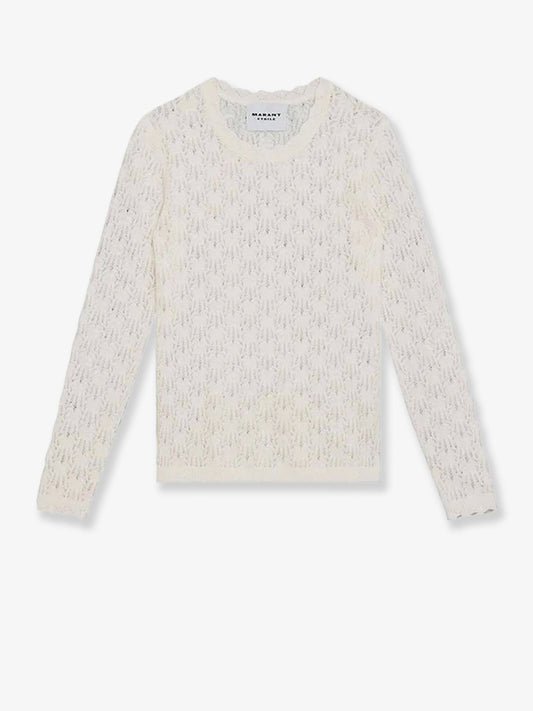 MARANT ETOILE Obeline perforated alpaca blend sweater