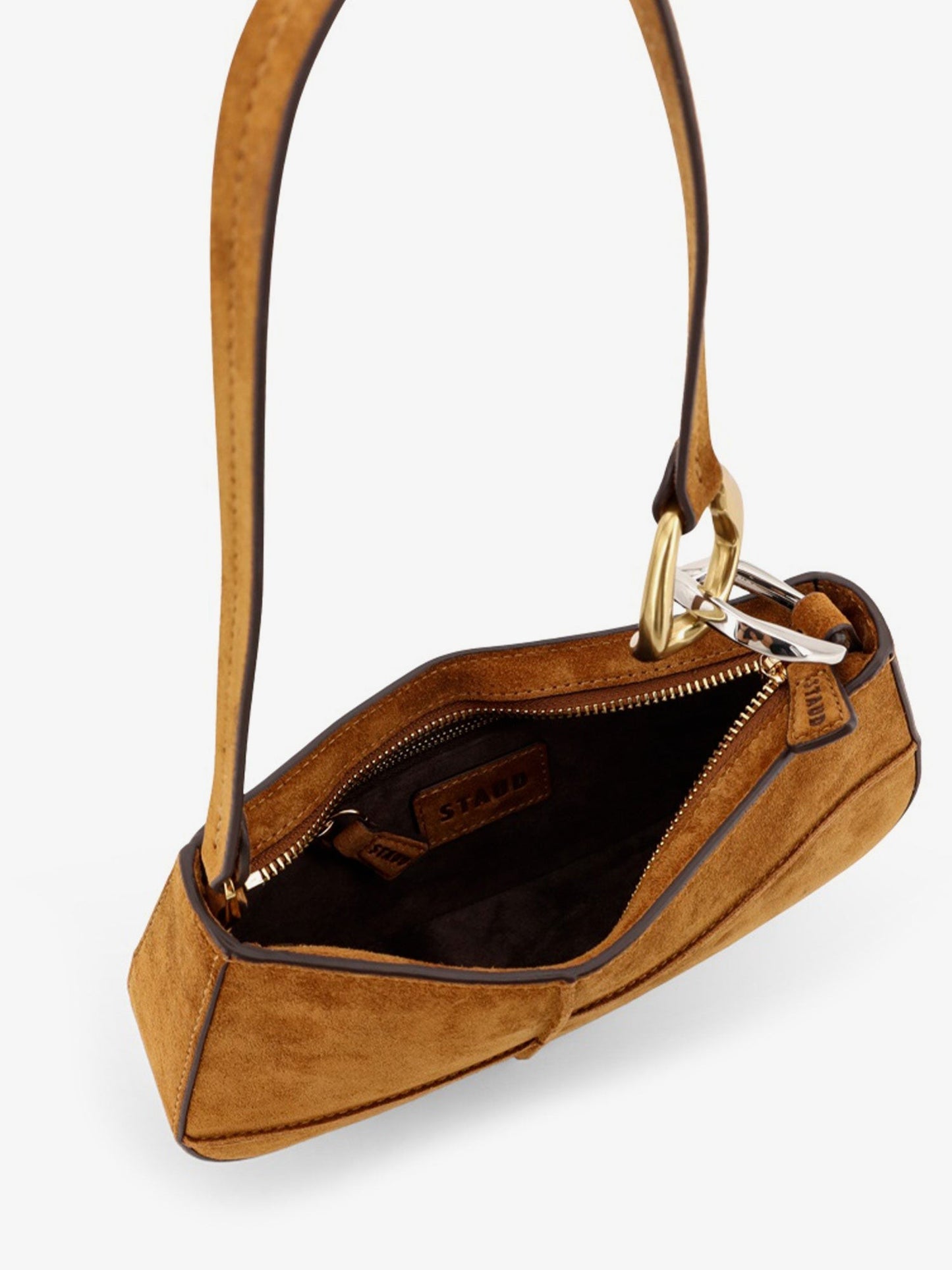 STAUD Ollie suede shoulder bag
