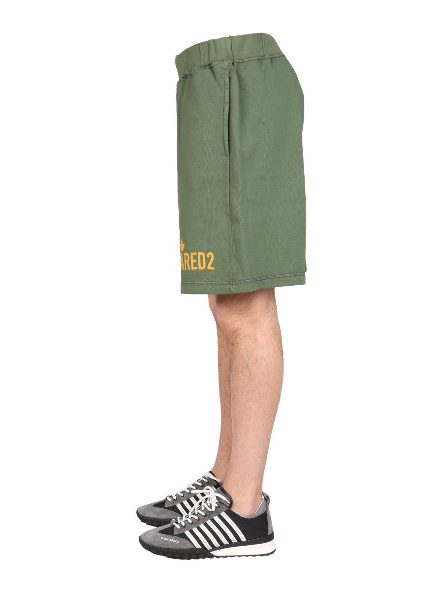 Dsquared "ONE LIFE ONE PLANET" BERMUDA SHORTS