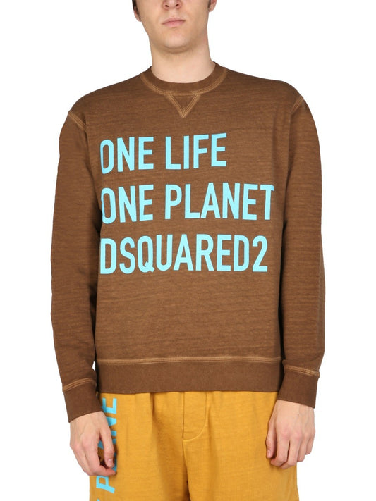 Dsquared "ONE LIFE ONE PLANET" SWEATSHIRT