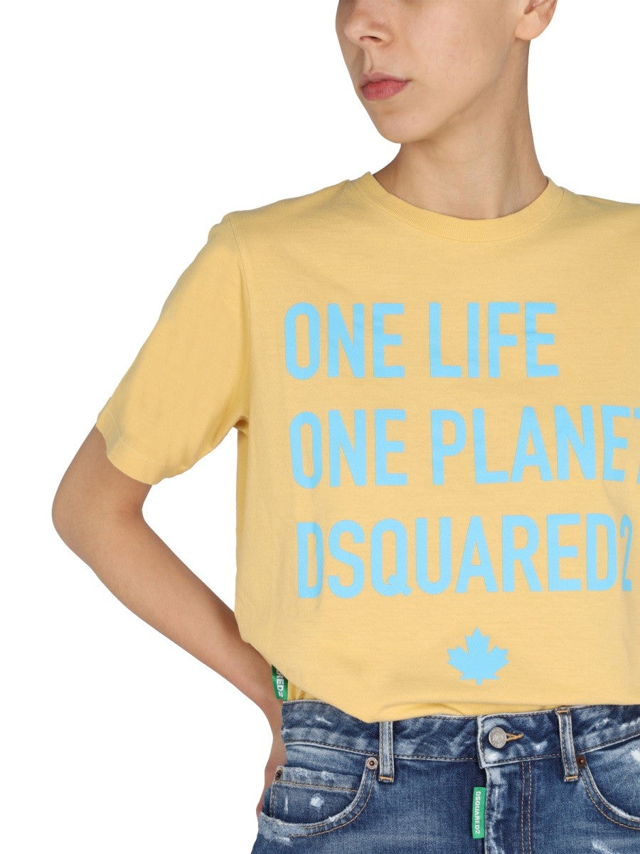 Dsquared "ONE LIFE ONE PLANET" T-SHIRT