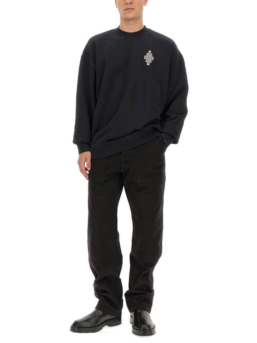 MARCELO BURLON COUNTY OF MILAN OPTICAL CROSS SWEATSHIRT