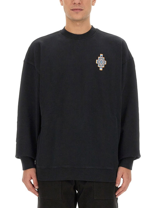 MARCELO BURLON COUNTY OF MILAN OPTICAL CROSS SWEATSHIRT