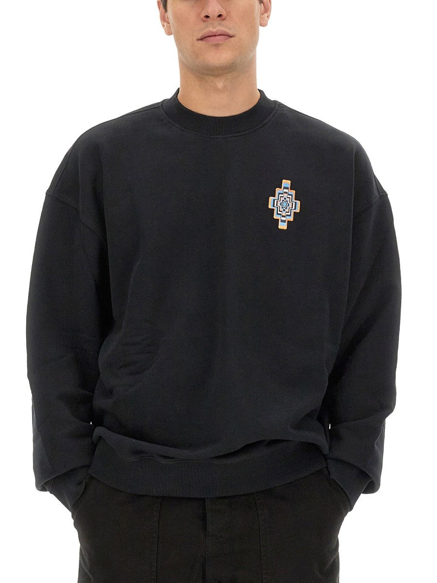 MARCELO BURLON COUNTY OF MILAN OPTICAL CROSS SWEATSHIRT