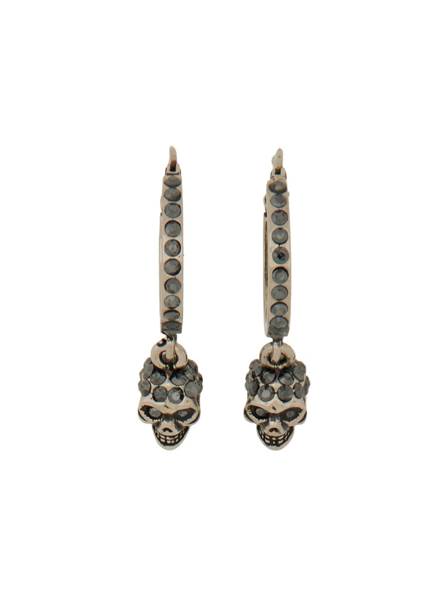 Alexander Mcqueen SKULL HOOP EARRINGS