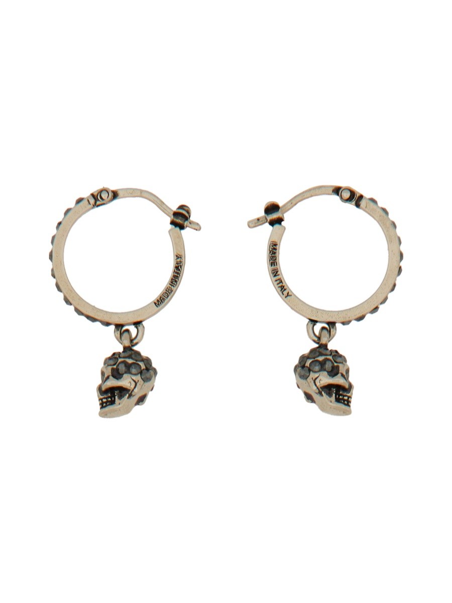 Alexander Mcqueen SKULL HOOP EARRINGS