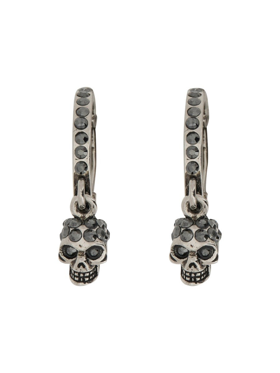 Alexander Mcqueen SKULL HOOP EARRINGS