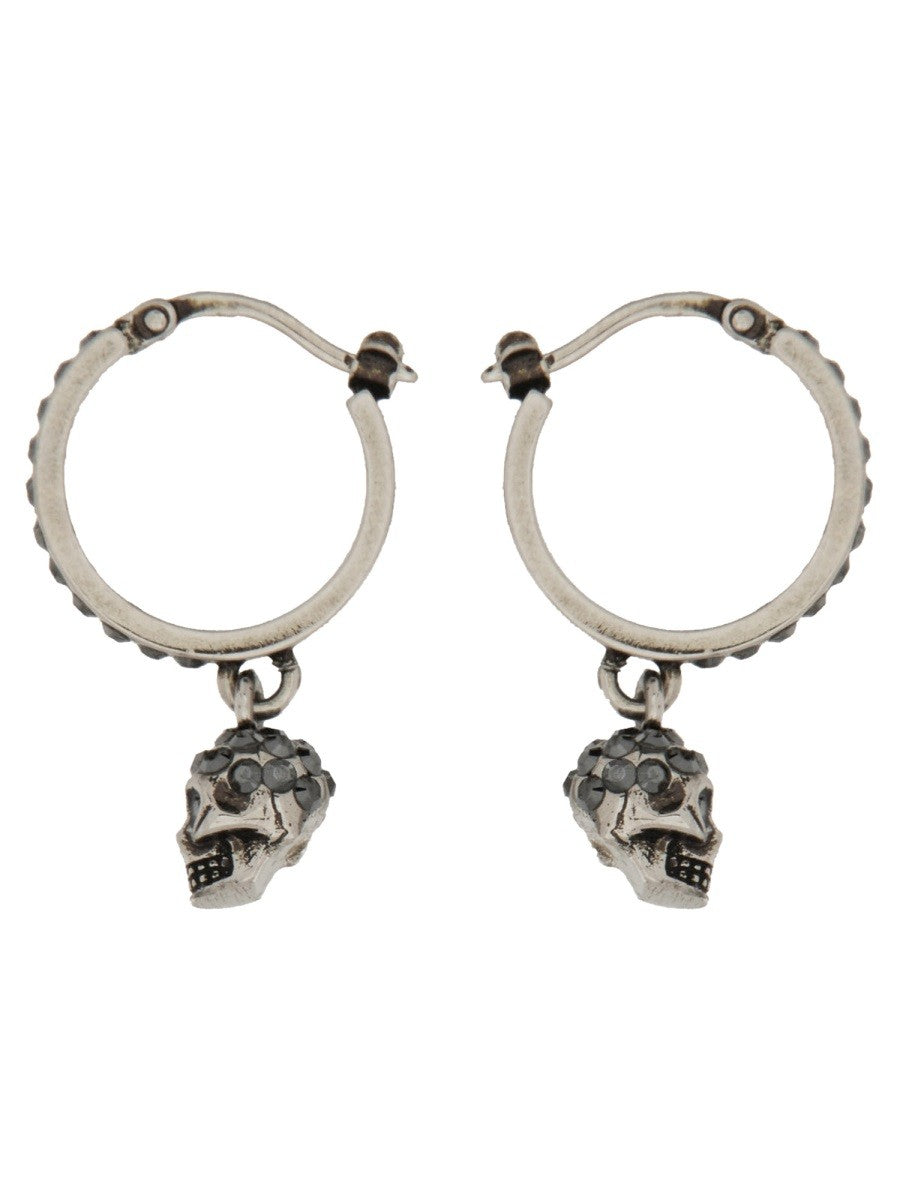 Alexander Mcqueen SKULL HOOP EARRINGS