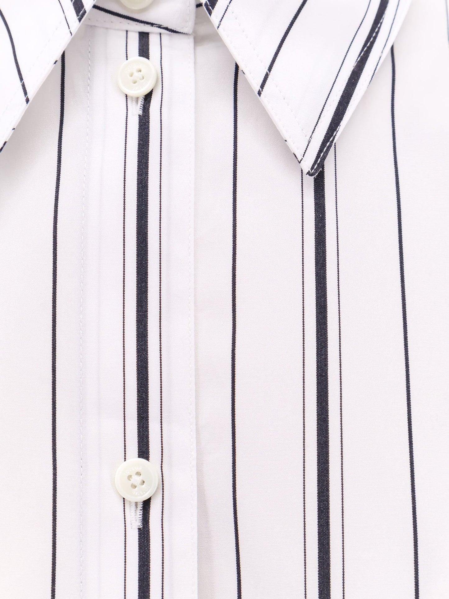 TOTEME Organic cotton shirt with striped motif