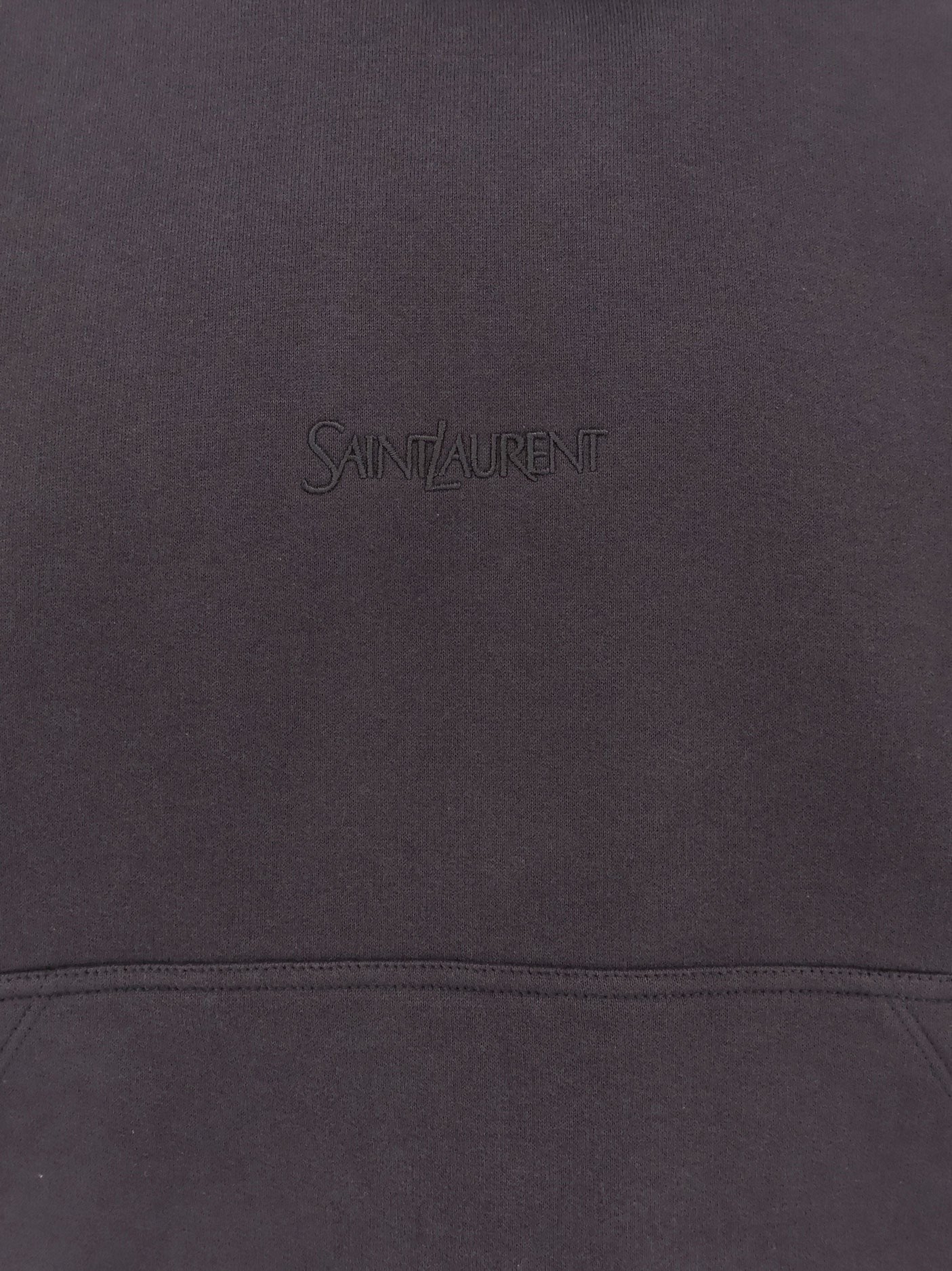 Saint Laurent Organic cotton sweatshirt with frontal logo embroidery