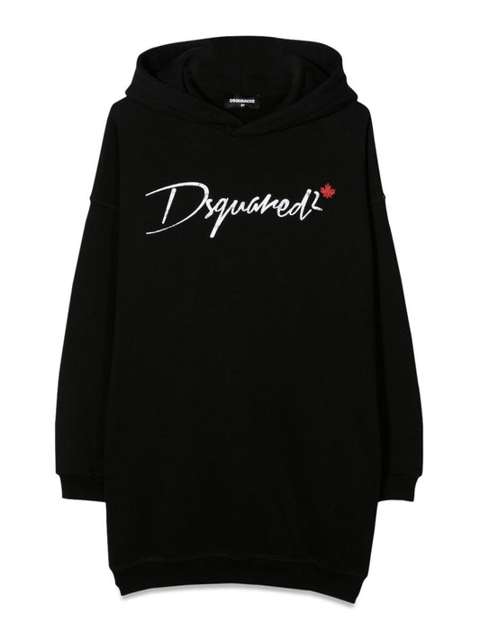 Dsquared OVER HOODED SWEATSHIRT DRESS