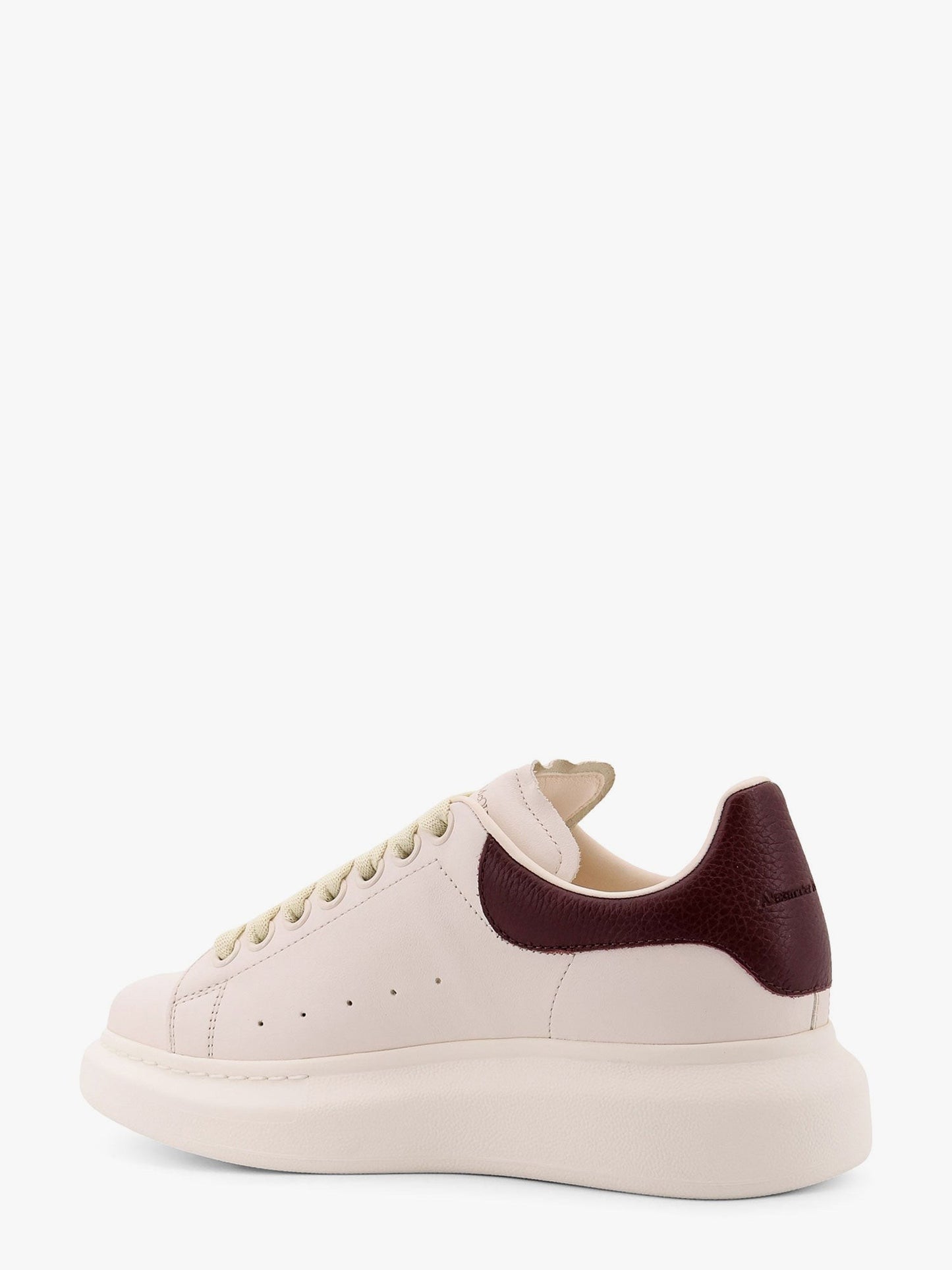 Alexander Mcqueen Oversize leather sneakers with back contrasting patch