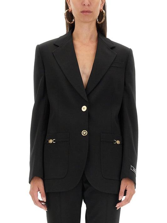 Versace OVERSIZED SINGLE-BREASTED BLAZER