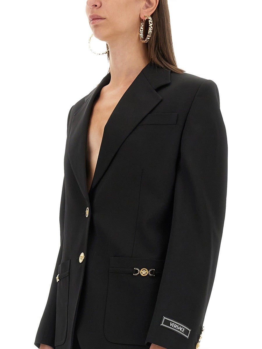 Versace OVERSIZED SINGLE-BREASTED BLAZER