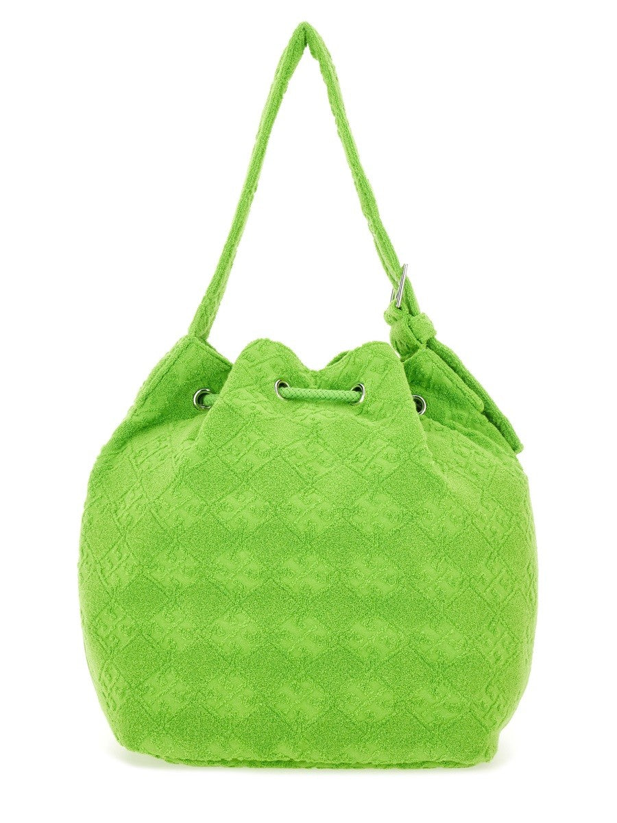 Tory Burch OVERSIZED "T MONOGRAM" BUCKET BAG
