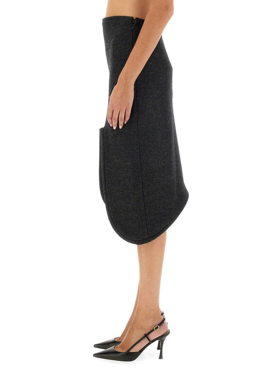 Victoria Beckham PADDED SKIRT WITH TUBE DETAIL