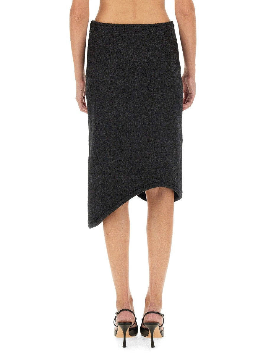 Victoria Beckham PADDED SKIRT WITH TUBE DETAIL