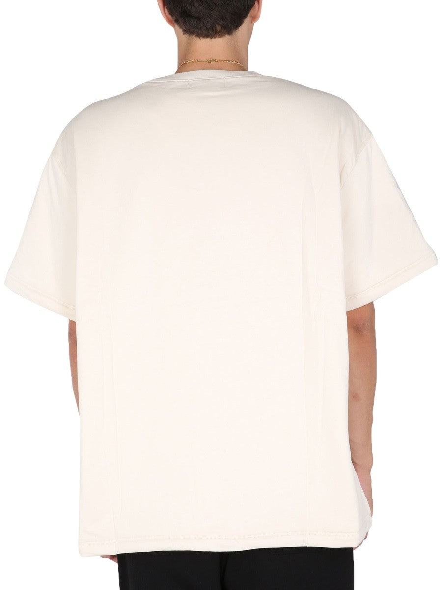 AMBUSH PADDED T-SHIRT WITH EMBROIDERED LOGO