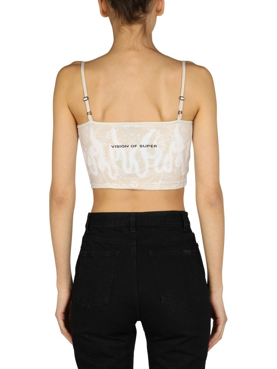 VISION OF SUPER PAILSEY PATTERN CROP TOP