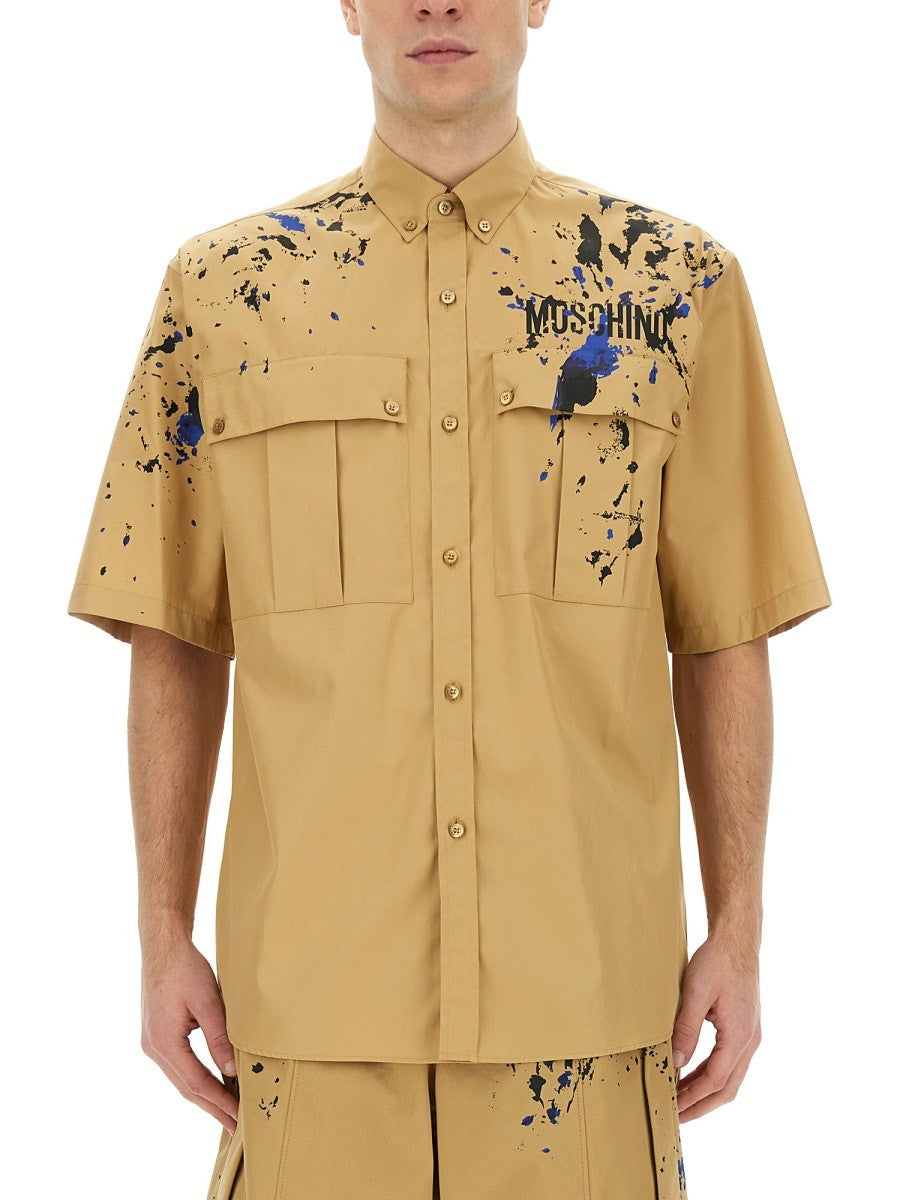 Moschino PAINTED EFFECT SHIRT