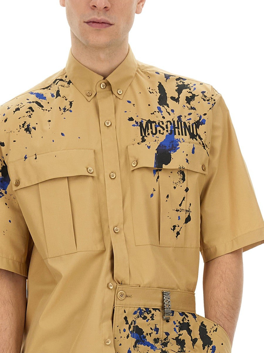 Moschino PAINTED EFFECT SHIRT