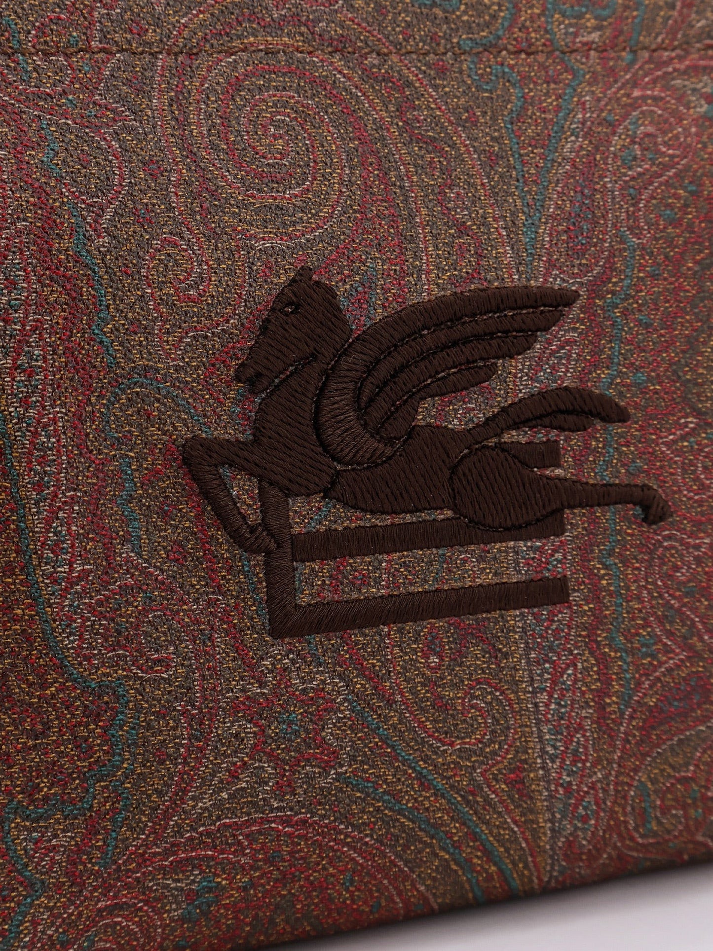 Etro Paisley jacquard fabric clutch bag