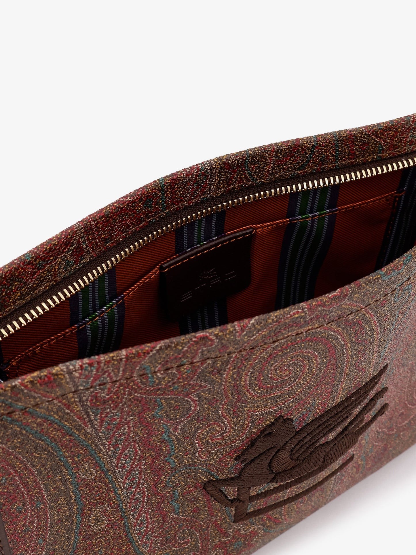Etro Paisley jacquard fabric clutch bag