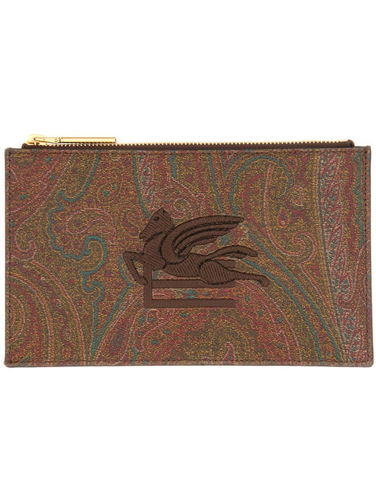 Etro PAISLEY JACQUARD POUCH SMALL