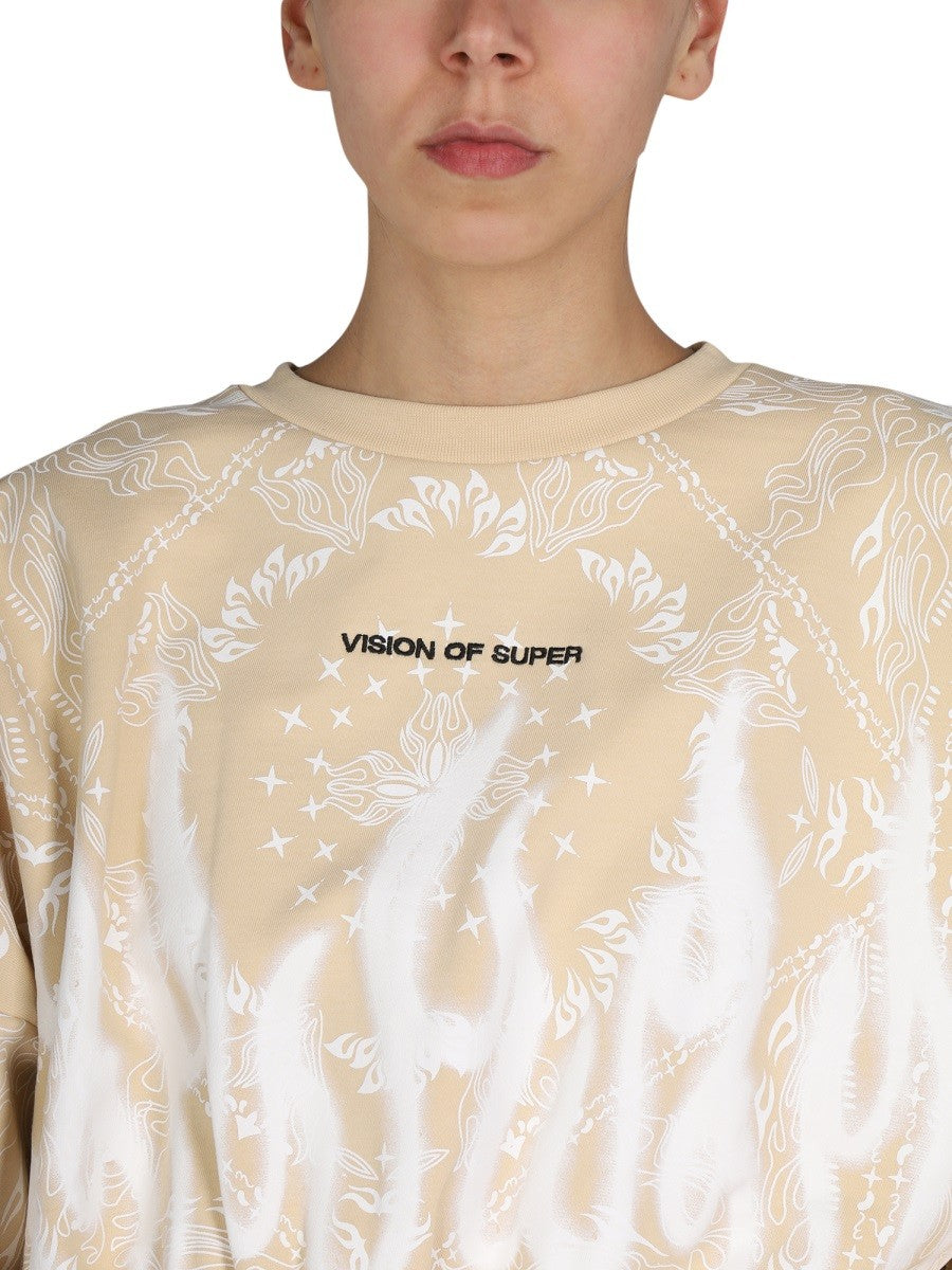 VISION OF SUPER PAISLEY PATTERN SWEATSHIRT