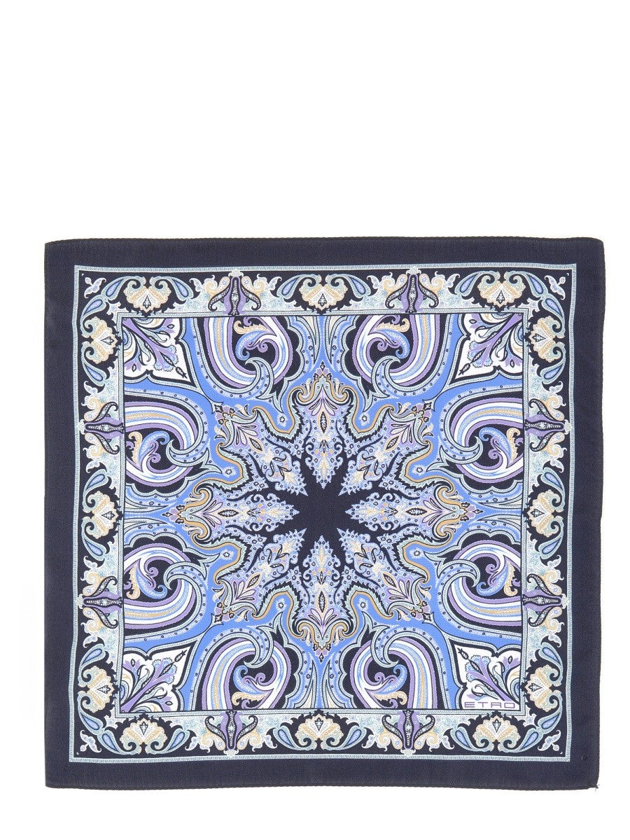 Etro PAISLEY SILK POCKET HANDKERCHIEF