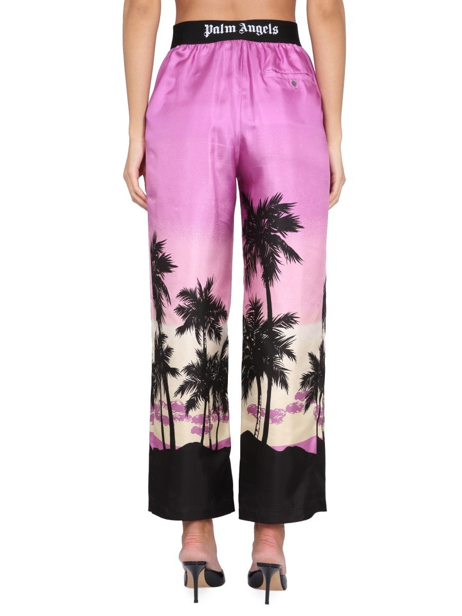 Palm Angels PANTS WITH SUNSET PRINT