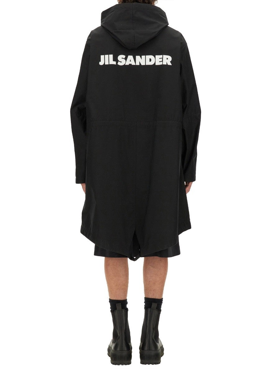 JIL SANDER PARKA WITH LOGO