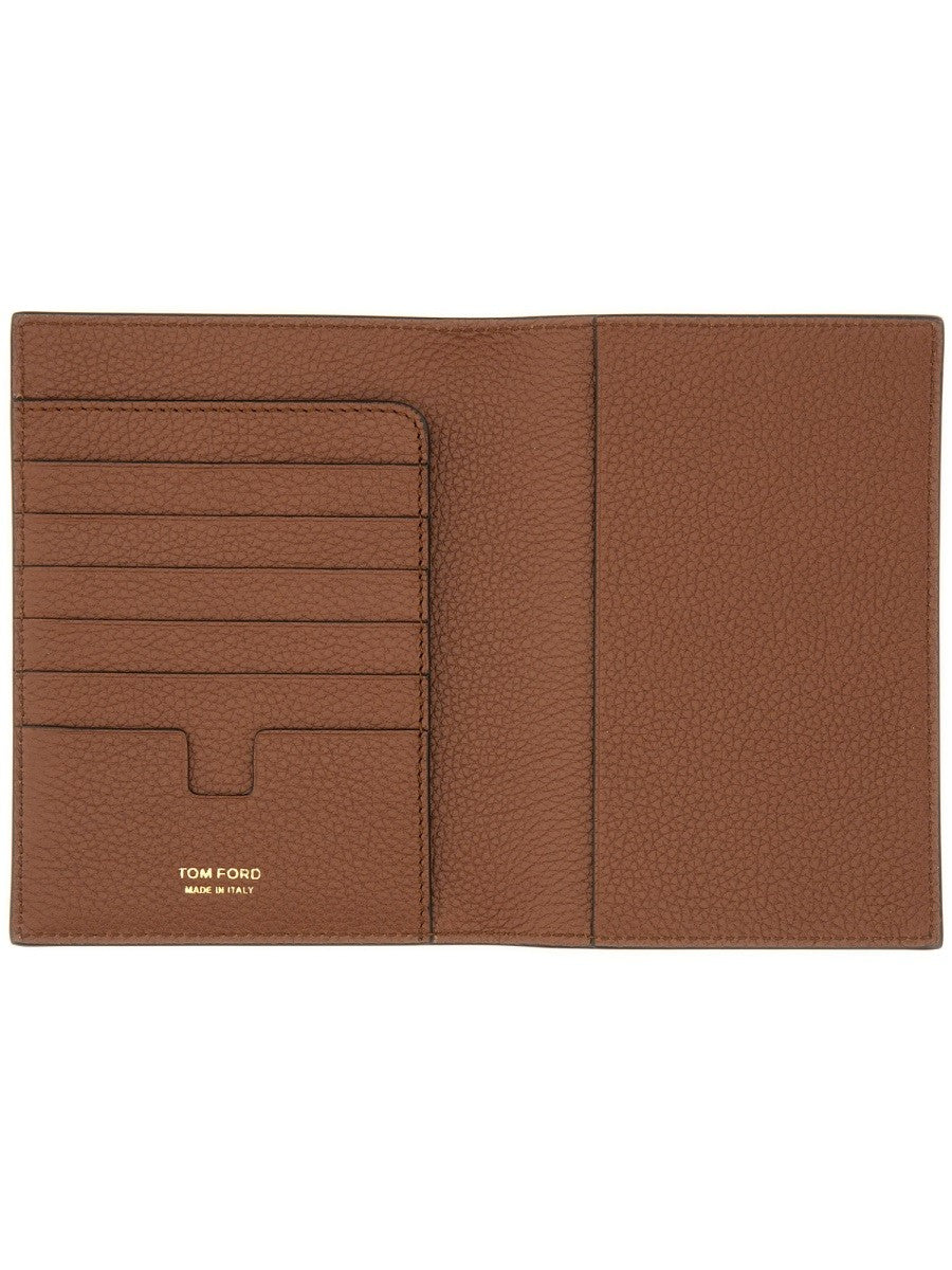 TOM FORD PASSPORT HOLDER WITH LOGO