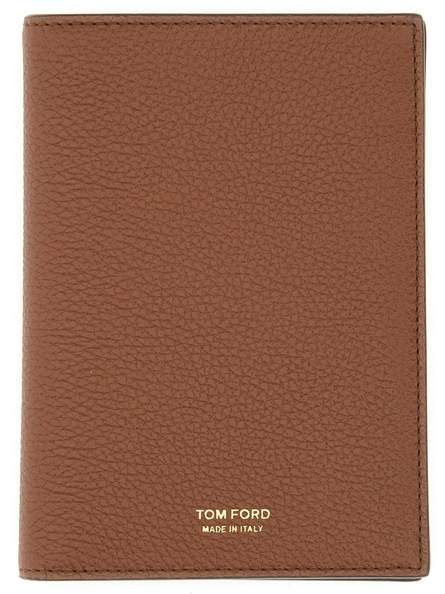 TOM FORD PASSPORT HOLDER WITH LOGO