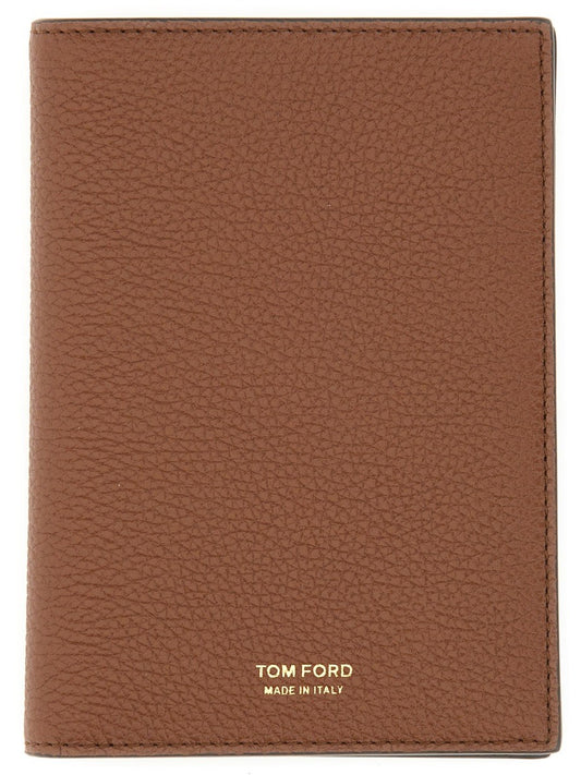 TOM FORD PASSPORT HOLDER WITH LOGO
