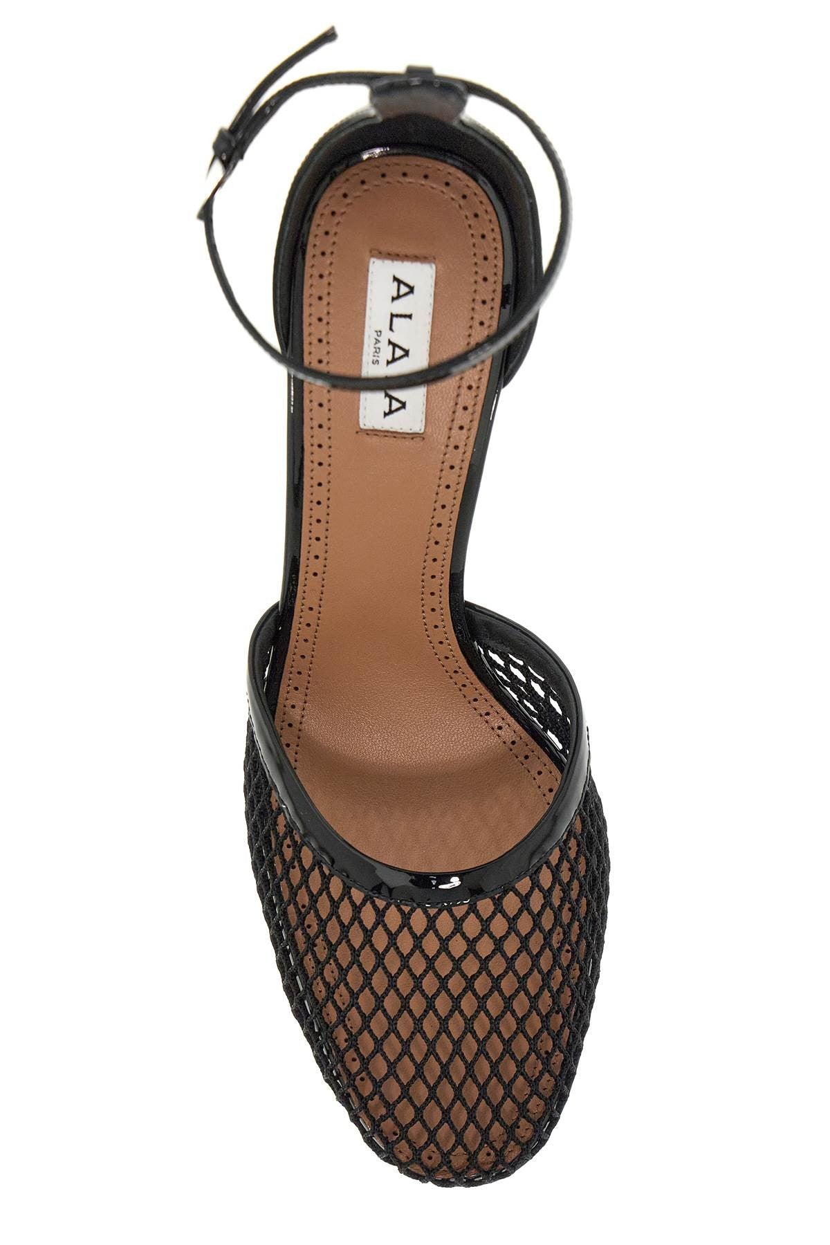 ALAIA 'patent and mesh dã©col