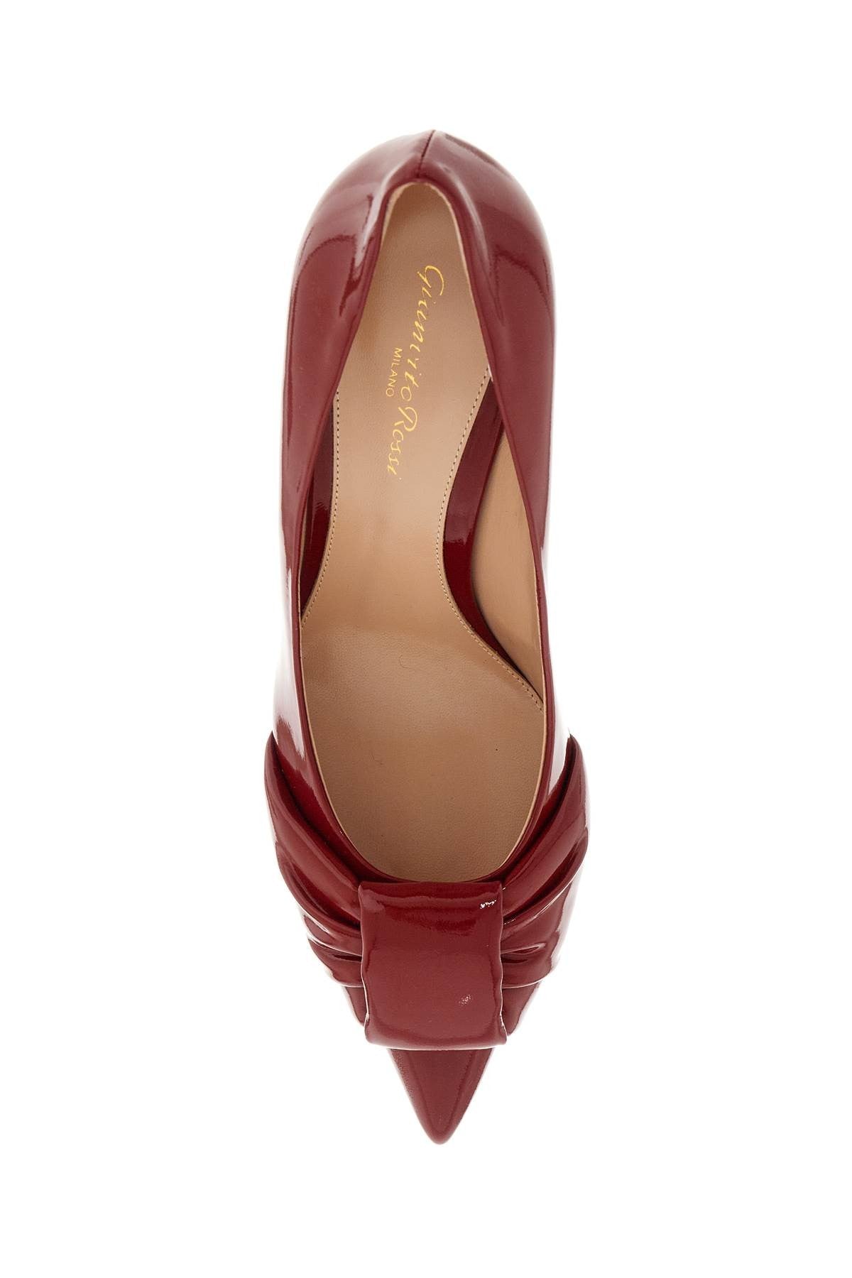 GIANVITO ROSSI 'patent leather dã©collet