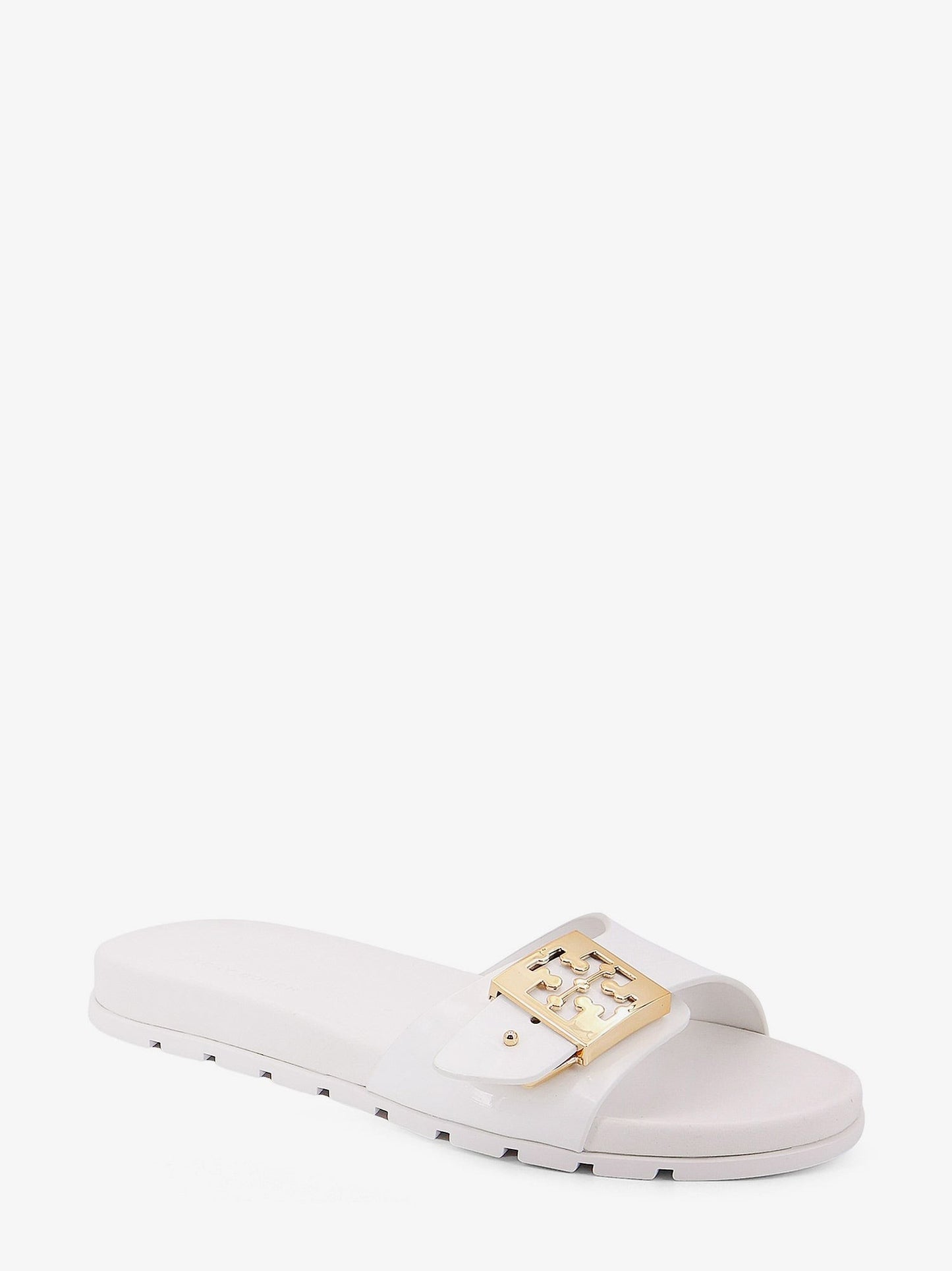 Tory Burch Patent synthetic leather Buckle Slide