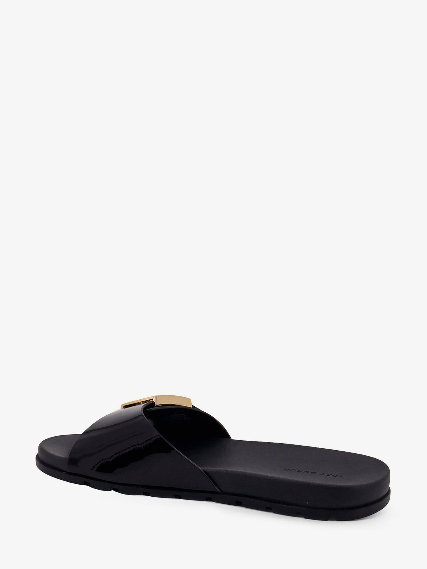 Tory Burch Patent synthetic leather Buckle Slide